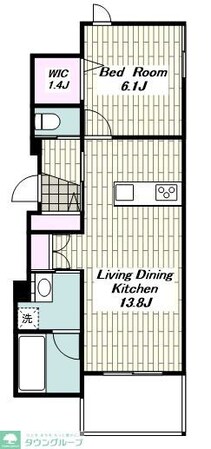 グランウェストの物件間取画像